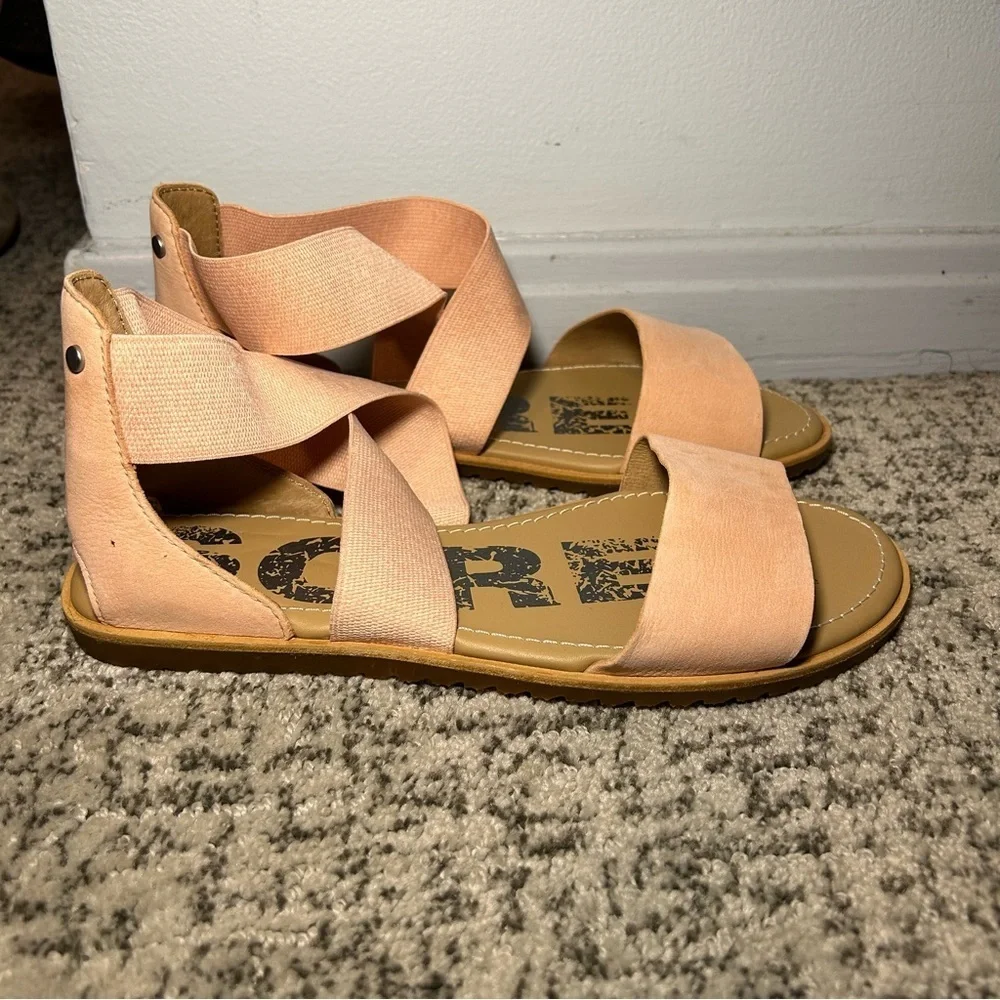 Sorel Tonic Melon Ellla Strap Sandals Size 8.5
